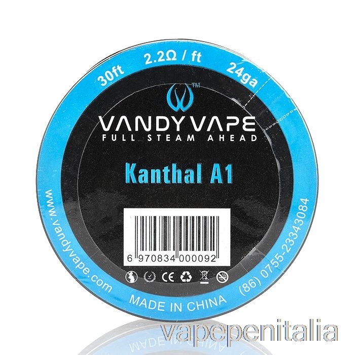 Penna Vape Vandy Vape Bobine Di Filo Speciali Kanthal A1 - 24ga / 2,2ohm - 30 Piedi